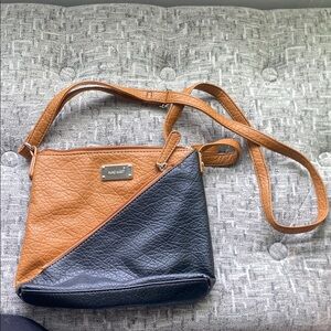 Nine West Tan and Black Crossbody Bag